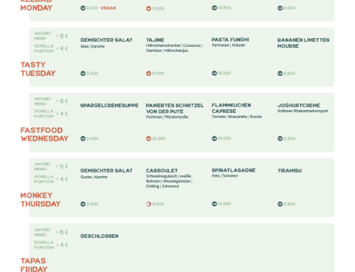Speisekarte vom 27.04.26 – 01.05.26