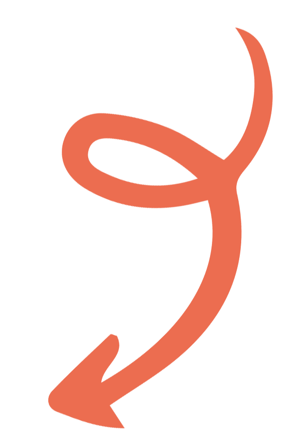Anouki Restaurant Düsseldorf, Icon orange, Kringel und Pfeil nach unten